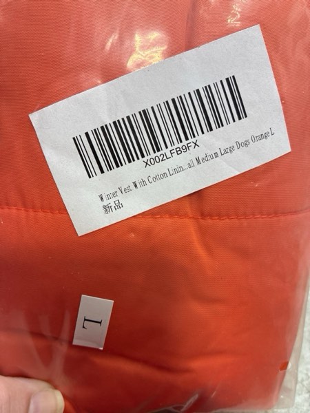 Condition photo showing New/Like New for Winter Vest With Cotton Lining, Waterproof Ultra Warm Coat, Windproof Zippered Jacket, Breathable Soft for Small Medium Large Dogs, Yellow, L L (small dog -20lbs) Yellow