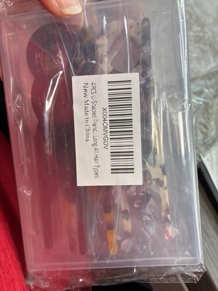 Condition photo showing New/Like New for 4PCS French Hair Pins for Women 4.33 inch Length Prestige Elegant Hairpins Suitable for Thick Medium Long Hair Types hair pins-A
