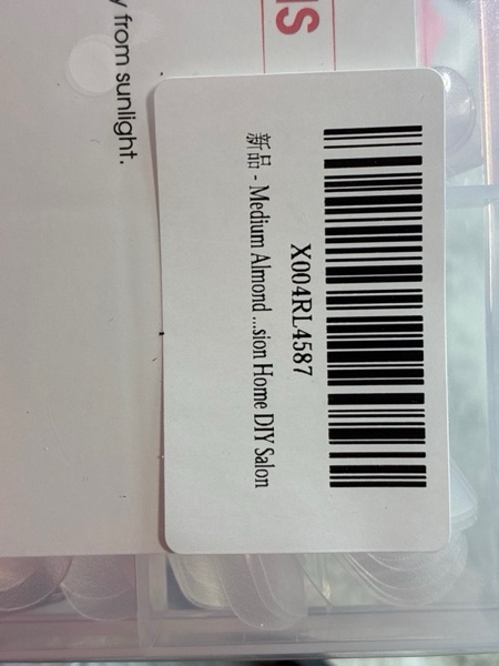 Condition photo showing New/Like New for Medium Almond Nail Tips, SSWSBYKE 300pcs Soft Gel Nail Tips for Full Cover Pre-Shaped Acrylic Fake Nails Tips 15 Sizes Half Matte Press On Nails for Extension Home DIY Salon