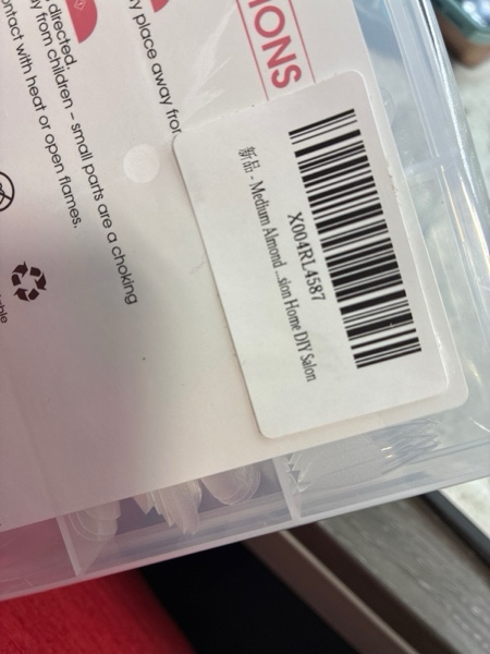 Condition photo showing New/Like New for Medium Almond Nail Tips, SSWSBYKE 300pcs Soft Gel Nail Tips for Full Cover Pre-Shaped Acrylic Fake Nails Tips 15 Sizes Half Matte Press On Nails for Extension Home DIY Salon