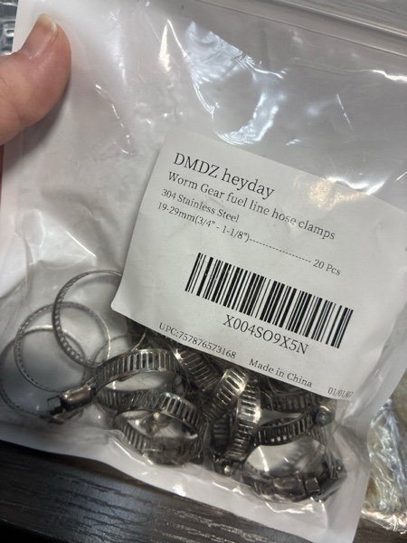 Condition photo showing New/Like New for Hose Clamp, 20 Pack 304 Stainless Steel Worm Gear fuel line hose clamps, 19-29mm(3/4" - 1-1/8")