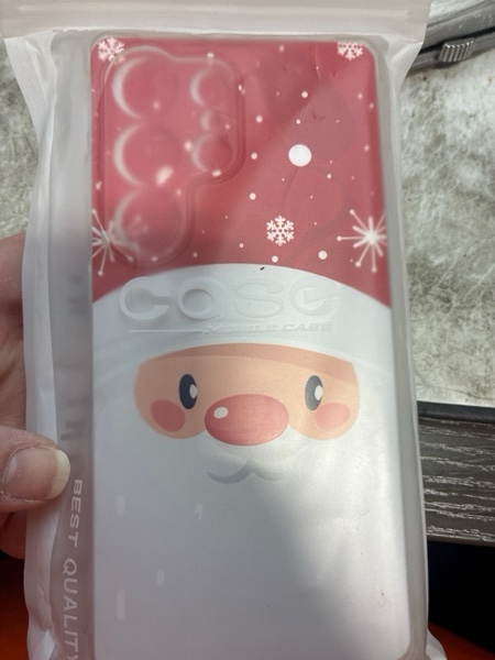 Condition photo showing New/Like New for YEPO Clear Christmas Case for Samsung Galaxy S25 Ultra Santa Claus,Lovely Christmas Pattern Soft TPU Protective Happy New Year Phone case for Samsung Galaxy S25 Ultra Woman Girls