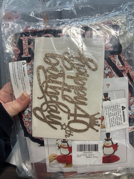 Condition photo showing New/Like New for 40th Birthday Decorations for Women, Rose Gold Back In 1985 Birthday Banner Decorations, Happy 40th Birthday Cake Topper, Balloons, Backdrop, Table Decorations, Sash Party Supplies for Women Rose Gold 40th