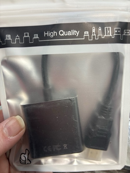 Condition photo showing New/Like New for HDMI to VGA Adapter, HDMIVGA Male to Female Converter with for Laptop Desktop PC PS3 PS4 Xbox 360 Wii U HDTV Monitor Projector Support 4K 1080P
