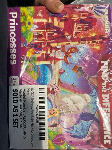 Condition photo showing New/Like New for QUOKKA 100 Piece Puzzles for Kids Ages 4-6 – 4 Puzzles for Kids Ages 6-8 – Search and Find Mermaids and Unicorns Kid Activities for 8-10 yo – Toddler Learning Toy Game Gift for Girls 5-8 yo Princess & Unicorn