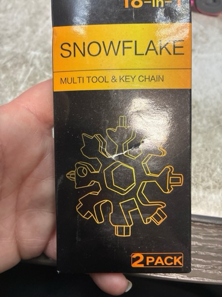Condition photo showing New/Like New for Stocking Stuffers Gifts for Men, 2 Pack 18 in 1 Snowflake Multitool, Cool Gadget Gift for Dad, Christmas Fathers Dad Gift, Portable Bottle Opener Wrench Multitools for Camping Cycing Travel Outdoors