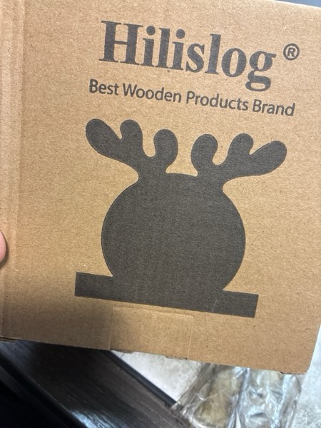 Condition photo showing New/Like New for Wood Christmas Napkin Holder for Table Cute Bathroom Kitchen Decor Accessories Wooden Dinner Napkins Holder Black Decorative Cocktail Paper Napkin Holder for Christmas Gift Xmas Decorations