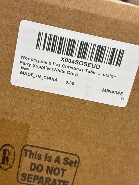 Condition photo showing New/Like New for 6 Pcs Winter Wooden Table Decor Snowflake Snowman Wooden Centerpieces Wonderland Decor for Winter It's Snow Theme Xmas Birthday Baby Is Cold Outside Party Supplies(Black White)