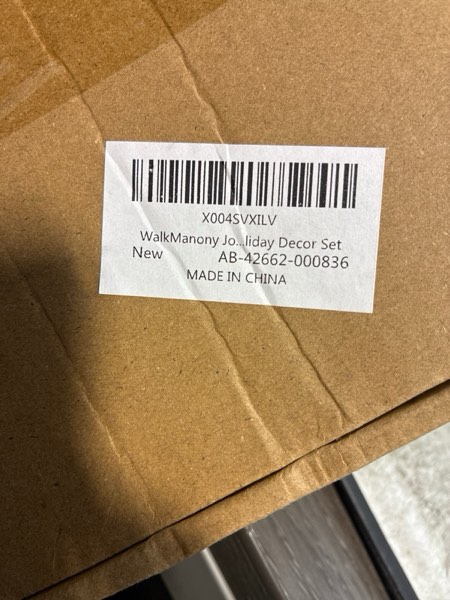 Condition photo showing New/Like New for JOY Window String Lights, Iron Letter String Lights for Christmas Window Lights and Indoor Winter Decorations, 30 Lights per Letter, Timer & Steady On, 7.5IN X 6.3IN, 3-Piece Holiday Decor Set