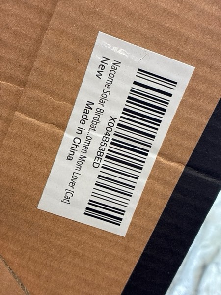 Condition photo showing New/Like New for Nacome Solar Cat Birdbath Garden Statues for Decor: Outdoor Sculpture for Outside Ornament Yard Art Lawn Porch Patio Balcony - Birthday Gifts Choice for Women Mom Grandma Lover