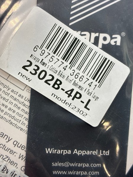 Condition photo showing New/Like New for (Large) Wirarpa Women’s Cotton Bikini Brief Underwear 4 Pack