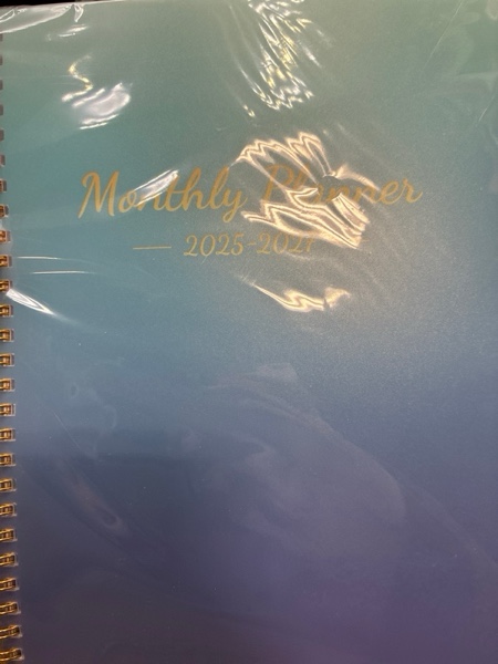 Condition photo showing New/Like New for Monthly Planner 2026-2027, 2026 Calendar 18 Months Planner, Jan 2026 - Jun 2027, 7.4"x9.4", Personal Organizer with Monthly Goals, To-Do List, Habit Tracker, 18 Monthes for School Office Home Planning Gradient Blue
