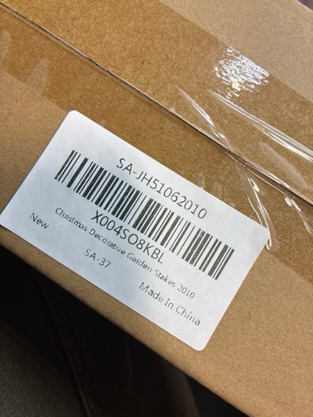 Condition photo showing New/Like New for Christmas Solar Garden Stake Lights,2 Pack Snowman?Santa Claus Xmas Pathways Lights,Solar Christmas Decorations for Outside Lawn Patio Landscape Xmas Bell-2 Pack