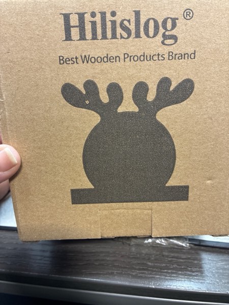 Condition photo showing New/Like New for Wood Christmas Napkin Holder for Table Cute Bathroom Kitchen Decor Accessories Wooden Dinner Napkins Holder Black Decorative Cocktail Paper Napkin Holder for Christmas Gift Xmas Decorations