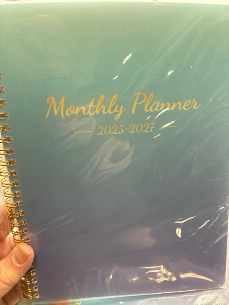 Condition photo showing New/Like New for Monthly Planner 2026-2027, 2026 Calendar 18 Months Planner, Jan 2026 - Jun 2027, 7.4"x9.4", Personal Organizer with Monthly Goals, To-Do List, Habit Tracker, 18 Monthes for School Office Home Planning Gradient Blue