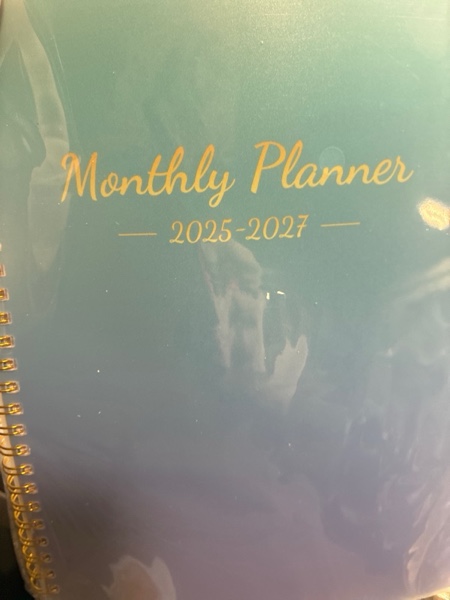 Condition photo showing New/Like New for Monthly Planner 2026-2027, 2026 Calendar 18 Months Planner, Jan 2026 - Jun 2027, 7.4"x9.4", Personal Organizer with Monthly Goals, To-Do List, Habit Tracker, 18 Monthes for School Office Home Planning Gradient Blue