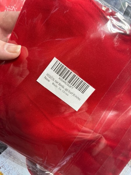 Condition photo showing New/Like New for Head Scarf for Women Silk Satin Scarves for Hair Wrap Bandana Square Headscarf for Sleeping (Red)