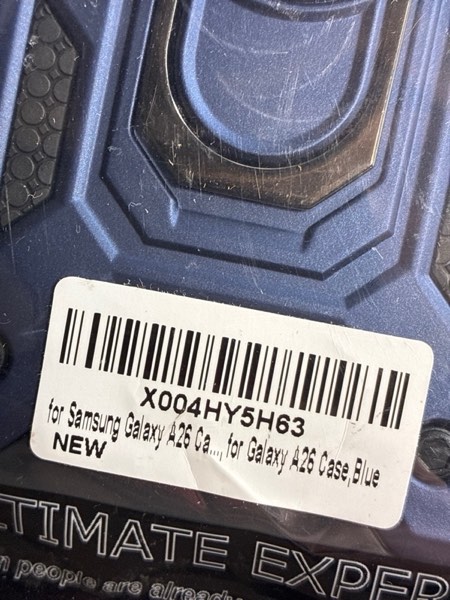 Condition photo showing New/Like New for for Samsung Galaxy A26 Case with Slide Camera Cover & ?HD Screen Protector×2?,360°Rotation Ring Kickstand ?Military Grade?,Blue Galaxy A26 Blue