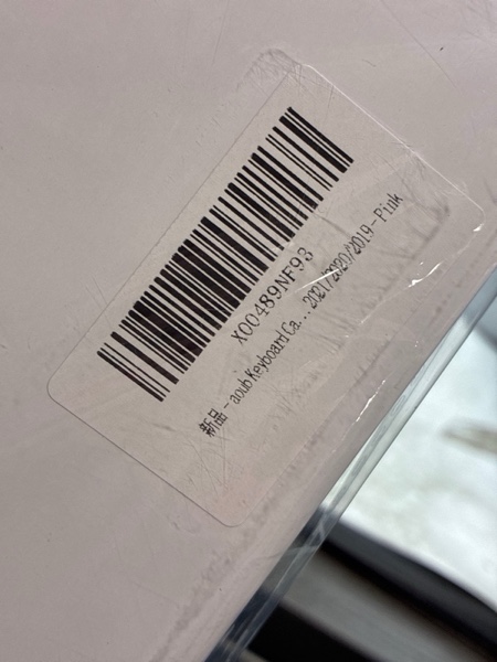 Condition photo showing New/Like New for Aoub Keyboard Case for iPad 9th/8th/7th Generation 10.2 inch, 7 Colors Backlit, Stand Folio Detachable Wireless Bluetooth Keyboard Cover Soft TPU Back Case for iPad 10.2 2021/2020/2019 - Pink Backlit-Pink