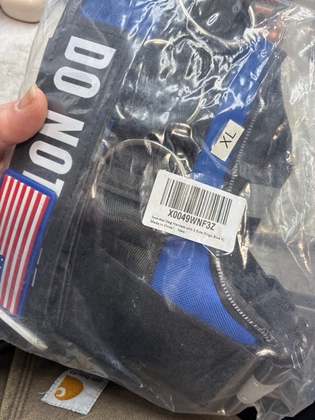 Condition photo showing New/Like New for Essential Dog Harness with 3 Leash Clips - No-Pull, Adjustable, Comfortable Pet Vest Harness for Small to Large Dogs - Easy On, No Choke, Reflective, Padded Harness for Walking and Training XS(Neck:11-14",Chest:14-16") Black