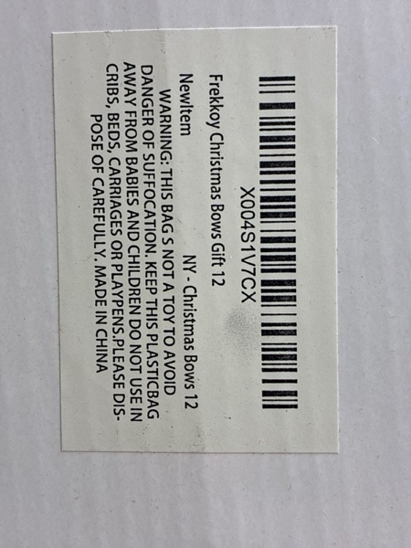 Condition photo showing New/Like New for Christmas Bows - 12Pcs Christmas Red Velvet Bows 9''x13'' Packaged in a Box, Perfect for Gift Wrapping, Tree, Wreath, Gifts & Home Christmas Decorations Red 12