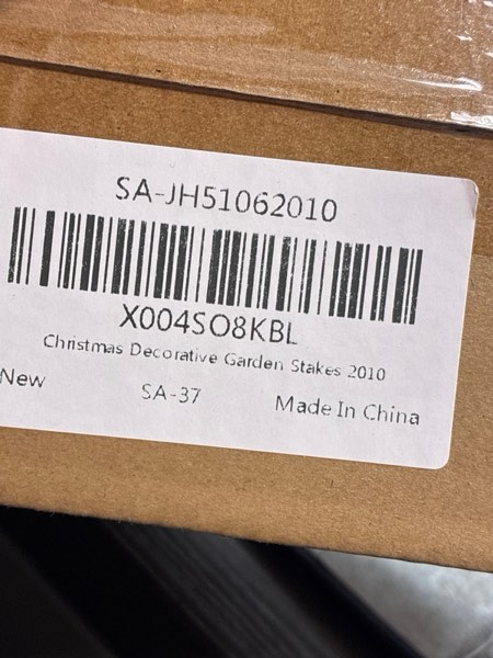 Condition photo showing New/Like New for Christmas Solar Garden Stake Lights,2 Pack Snowman?Santa Claus Xmas Pathways Lights,Solar Christmas Decorations for Outside Lawn Patio Landscape Xmas Bell-2 Pack