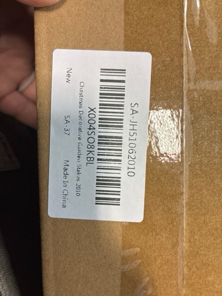 Condition photo showing New/Like New for Christmas Solar Garden Stake Lights,2 Pack Snowman?Santa Claus Xmas Pathways Lights,Solar Christmas Decorations for Outside Lawn Patio Landscape Xmas Bell-2 Pack