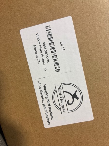 Condition photo showing New/Like New for Virekm Plant Hanger Indoor, Plant Hanger with Colorful Bird Plant Hooks for Hanging Plant Bracket, Bird Feeders, Wind Chimes Window Outdoor(1 Pcs)