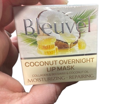 Condition photo showing New/Like New for Bleuvèl Beeswax Overnight Lip Mask – Moisturizing & Nourishing Lip Balm with Collagen, Beeswax & Coconut Oil, Built-in Applicator, Sleeping Lip Mask