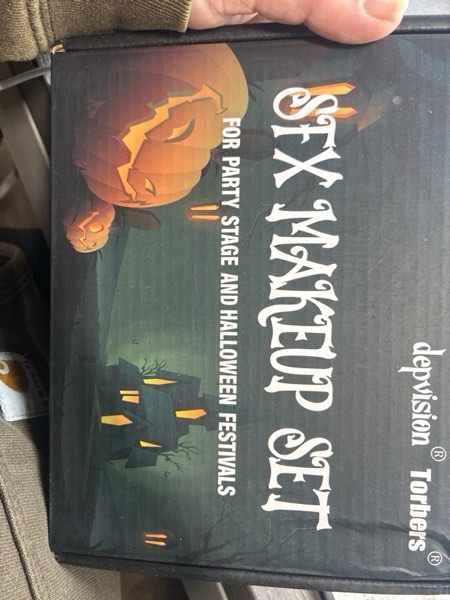 Condition photo showing New/Like New for Depvision SFX Makeup Kit Halloween Makeup Set Professional Face Body Paint Special Effects Makeup Set with Fake Blood Temporary Tattoo Hair Chalk Oil Body Paint Sponges Brushes for Halloween Party