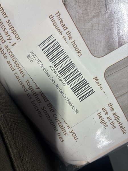 Condition photo showing New/Like New for Linen Khaki Sheer Curtains 102 Inches Long, Back Tab with Hooks, Pinch Pleated Drapes for Patio Sliding Glass Door, Bedroom Privacy Textured Curtain Panels for Dining Room 2 PCs, 42 Inch Winde Khaki 42"W x 102"L (Pack of 2)