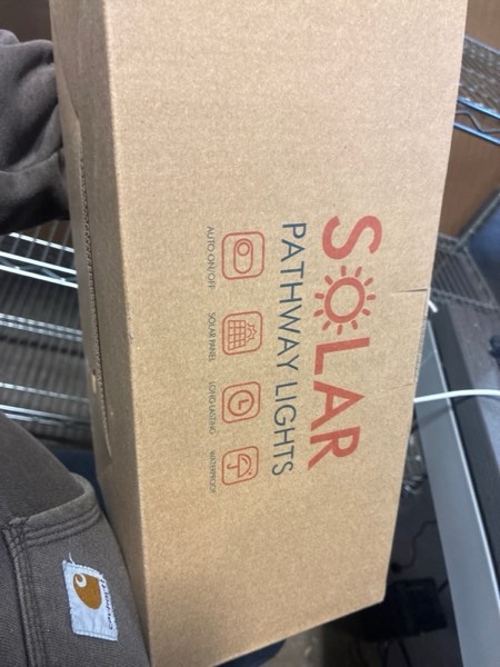 Condition photo showing New/Like New for HIGH-Power 2-in-1 Warm&Cold,8 Pack Super Bright Solar Lights Outdoor IP65 Waterproof,3000/12000K Pathway Lights,Up to 28 Hrs for Yard,Patio,Landscape,Sidewalk,Driveway,Lawn Black 8 Pack