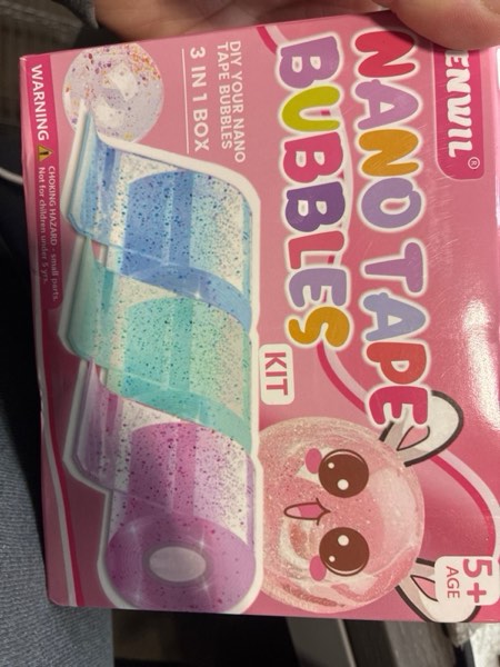 Condition photo showing New/Like New for BENWIL Nano Tape Bubble Kit for Kids, Squishy Making Maker Kit, Birthday Christmas Gifts for 4 5 6 7 8 9 10 Year Old Girls Girl Grandkids, Kids Toys for Girls 4-6 6-8 8-10 10-12