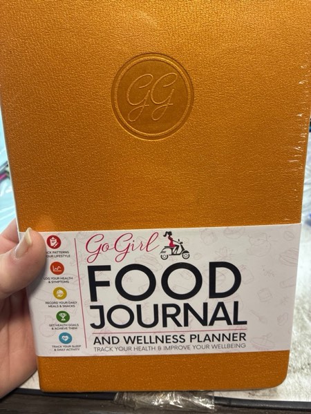 Condition photo showing New/Like New for GoGirl Food Journal & Wellness Planner –– Diet & Fitness Diary – Nutrition Journal with Meal, Exercise & Weigh Loss Tracker, A5 (Amber Yellow) Amber Yellow A5 (5.8? x 8.3?)