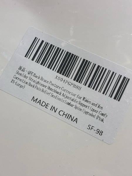 Condition photo showing New/Like New for Back Brace Posture Corrector for Women and Men Shoulder Straightener Hunchback Adjustable Support Upper Comfy Correction Back Pain Relief Scoliosis Lumbar Spine Upgraded (Pink, XX-Large)