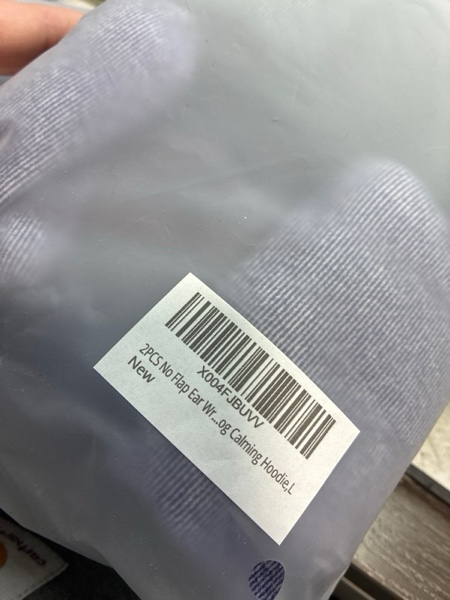 Condition photo showing New/Like New for 2 PCS Quiet Ears for Dogs, Adjustable Dog Ear Muffs for Noise Protection, Soft Dog Noise Canceling Ear Cover Wrap Anxiety Relief Hoodie for Fireworks Thunder,L