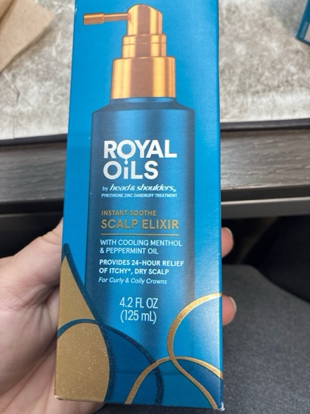 Condition photo showing New/Like New for Head & Shoulders Scalp Elixir Treatment, Instant Soothe, Anti Dandruff, Royal Oils Collection with Cooling Menthol and Peppermint oil, 4.2 fl oz