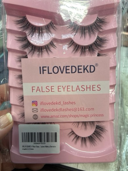 Condition photo showing New/Like New for IFLOVEDEKD Eyelashes Clear Band Natural Wispy Fluffy Lashes Natural Look Strip Lashes 3D Effect Cat Eye Lashes that Look Like Extensions False Lashes 7 Pairs Pack