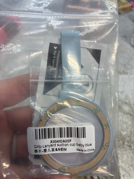 Condition photo showing New/Like New for for Magsafe Silicone Suction Cup Phone Mount Built-in Mirror for iPhone Hands-Free Cell Phone Accessory Holder for Selfies & Videos (Baby Blue)