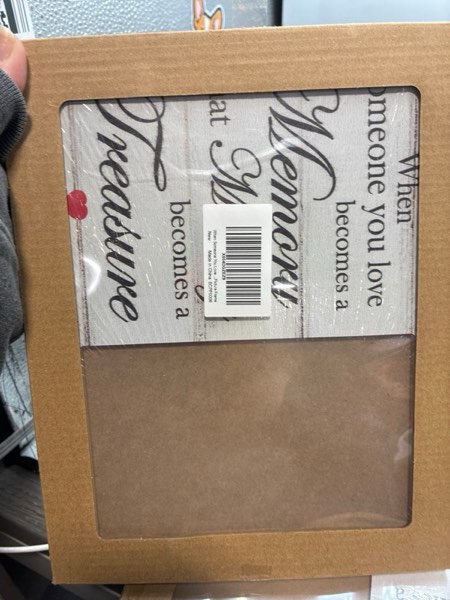 Condition photo showing New/Like New for When Someone You Love Becomes a Memory Picture Frame, Memorial Wooden Frame Gift for Loss of Loved One, 4x6 inch Photo