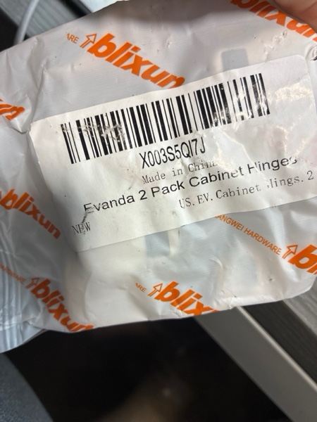 Condition photo showing New/Like New for Cabinet Hinges 20 Pack (10 Pair), Evanda Stainless Steel Overlay Soft Close Hinges for Kitchen Cabinets, 1/2 inch Self Closing Door Hinges with Mounting Screws, Damper-3 Way Adjustability E.20pack