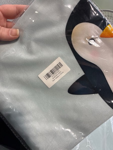 Condition photo showing New/Like New for Voatok Funny Penguin Love Decorative Throw Pillow Case, 18 x 18 inch Penguin Decor Home Decor Cushion Cover, Penguin Love Gifts, Gift Son, Daughter, Sister (Gray-1)