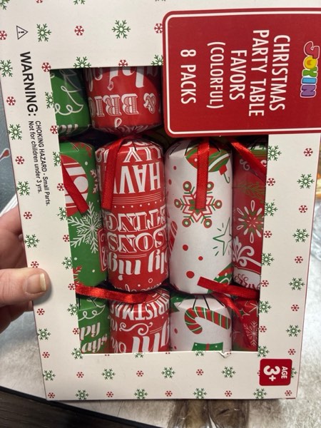 Condition photo showing New/Like New for JOYIN 8 Pack Christmas Party Favor Non-Snap Lettering Pieces Party Table Favors with Holiday Party Favor Supplies for Kids and Adults, Christmas Parties, Dinners and Holidays