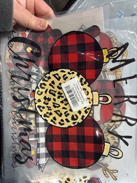 Condition photo showing New/Like New for 6 Sheets Christmas Iron On Transfers for Tshirts Santa Tree Santa Hat Black Red Xmas Appliques Christmas Iron On Transfer for Clothing Pillow Backpack Apron DIY Iron On Transfers Art Deco01