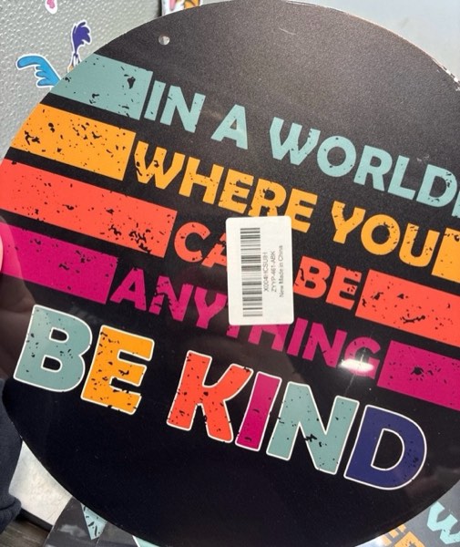 Kindness Decoration, Inspirational Decor for Home Office Classroom, Kindness Inspirational Gifts for Women Men, Mental Health Matter Awareness Month Be Kind Hanging Wall Decor, Where You