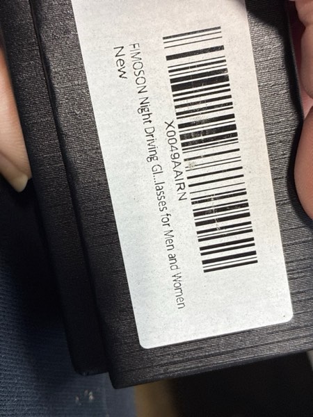 Condition photo showing New/Like New for Night Driving Glasses for Men Women Fit Over Sunglasses Anti Glare Polarized HD Night Vision Glasses A04 Black Oval Frame/ Yellow Night Vision Lens