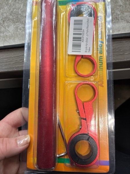 Condition photo showing New/Like New for Bicycle Handlebar Extender, Bike Handlebar Extension Frame, for Bicycle Accessories Speedometer Flashlight Lamp Phone Mount (Red)