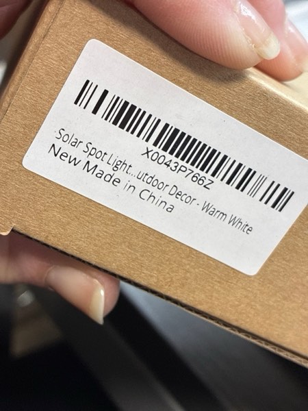 Condition photo showing New/Like New for Toodour Solar Spot Lights Outdoor, 2 Pack Solar-Light Christmas Decor: Warm White, 2 Modes, Waterproof, Powered by Sun for Yard & Garden