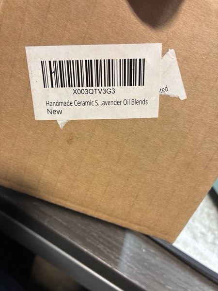 Condition photo showing New/Like New for Handmade Ceramic Scented Aroma Essential Oil Burner Diffuser Wax Melt Warmer Humidifier Aromatherapy Romantic Candle Tealight Home Room Office Decor Housewarming for Frankincense Lavender Oil Blends