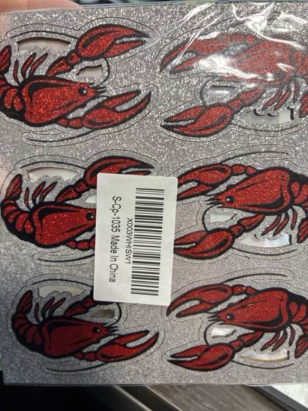 Condition photo showing New/Like New for Red Glitter Lobster Dessert Cupcake Topper Ocean Under The Sea Beach Animals Creature Lobster Theme Decor Supplies Baby Shower Boys Girls Happy Birthday Party Decorations set 18pcs